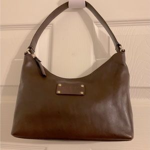 Kate Spade Mini Hobo Sam Icon Bag Brown Leather Authentic